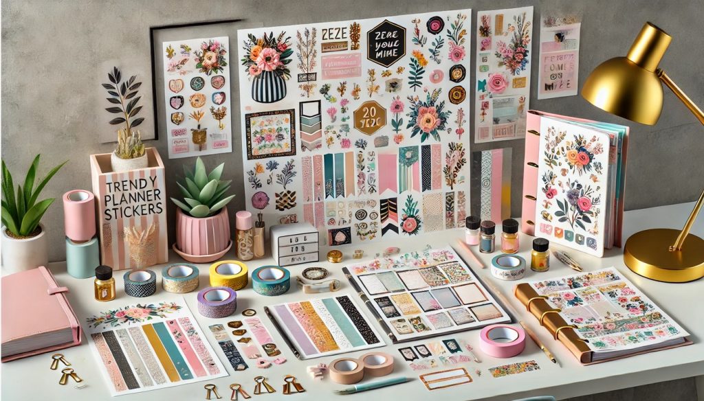 Trendy Planner Stickers and Accessories